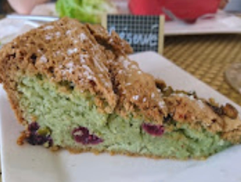 Moelleux Pistache fruits rouges (sans gluten)