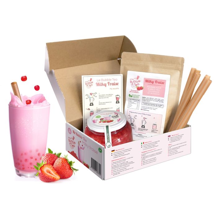 Kit bubble tea fraise