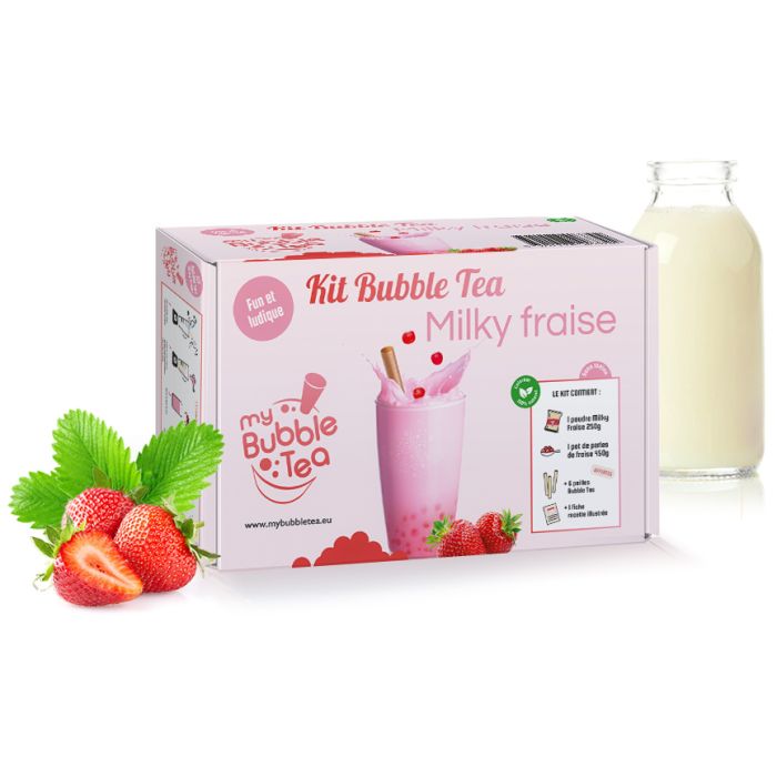 Kit bubble tea fraise
