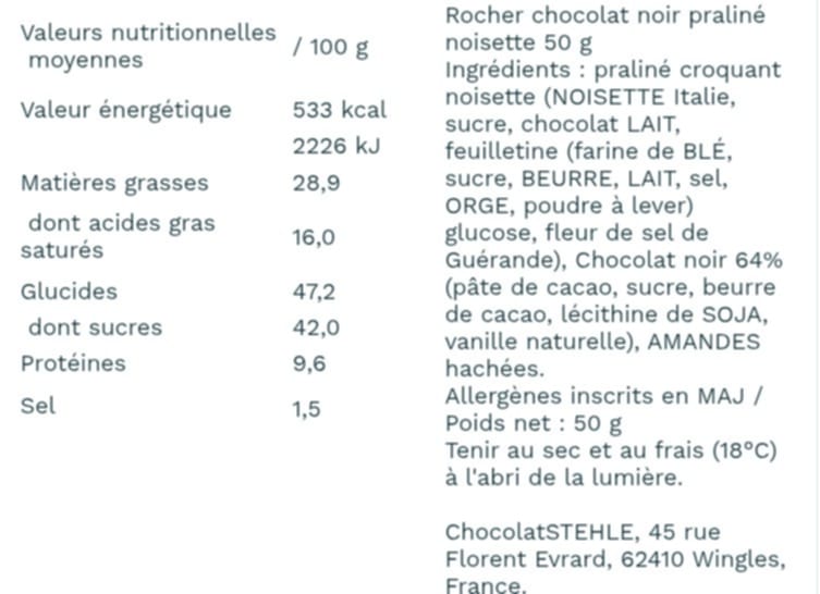 Rocher praliné