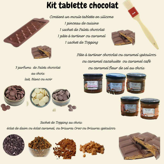 Kit Tablette Chocolat lait