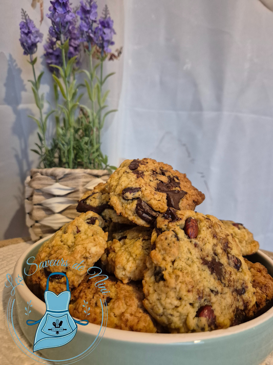 Cookies healthy chocolat-noisettes