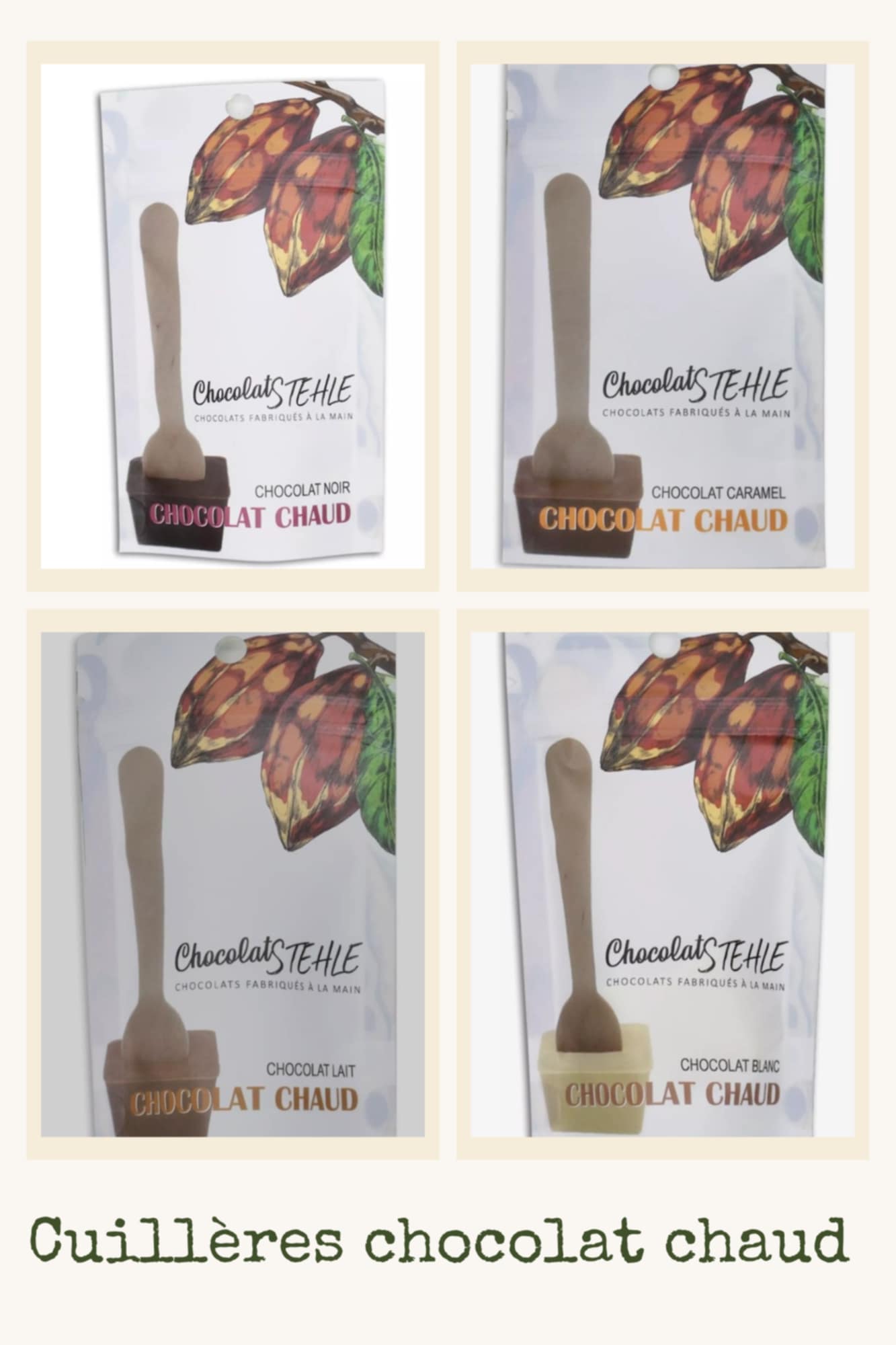 Cuillères chocolat