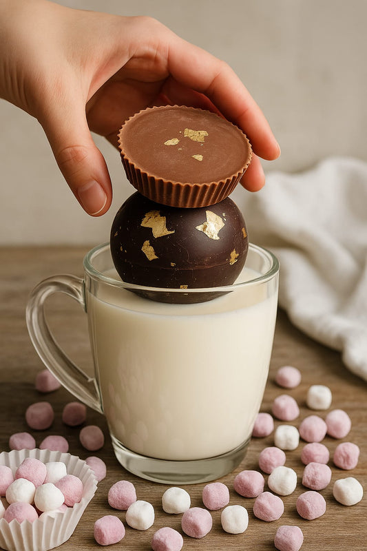 ChocoBomb garnies mini guimauves